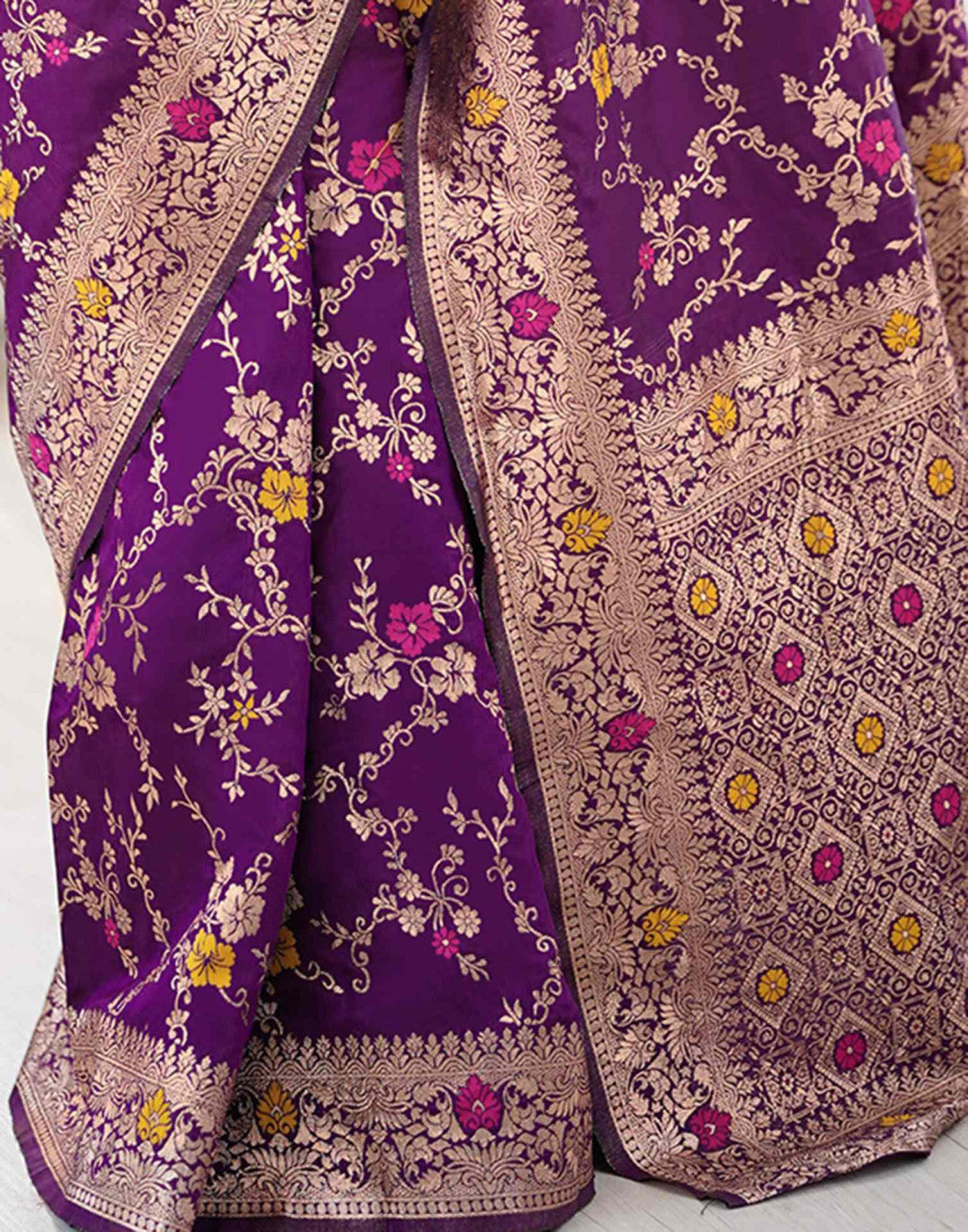 Banarasi Silk Saree with Woven Designer Work
