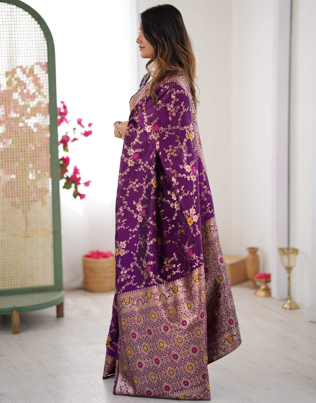 Banarasi Silk Saree with Woven Designer Work