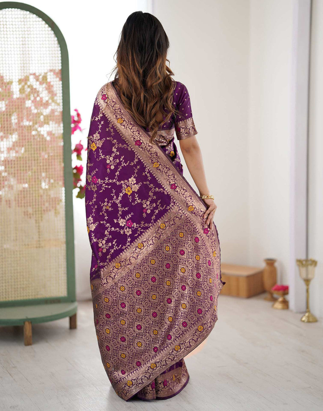 Banarasi Silk Saree with Woven Designer Work