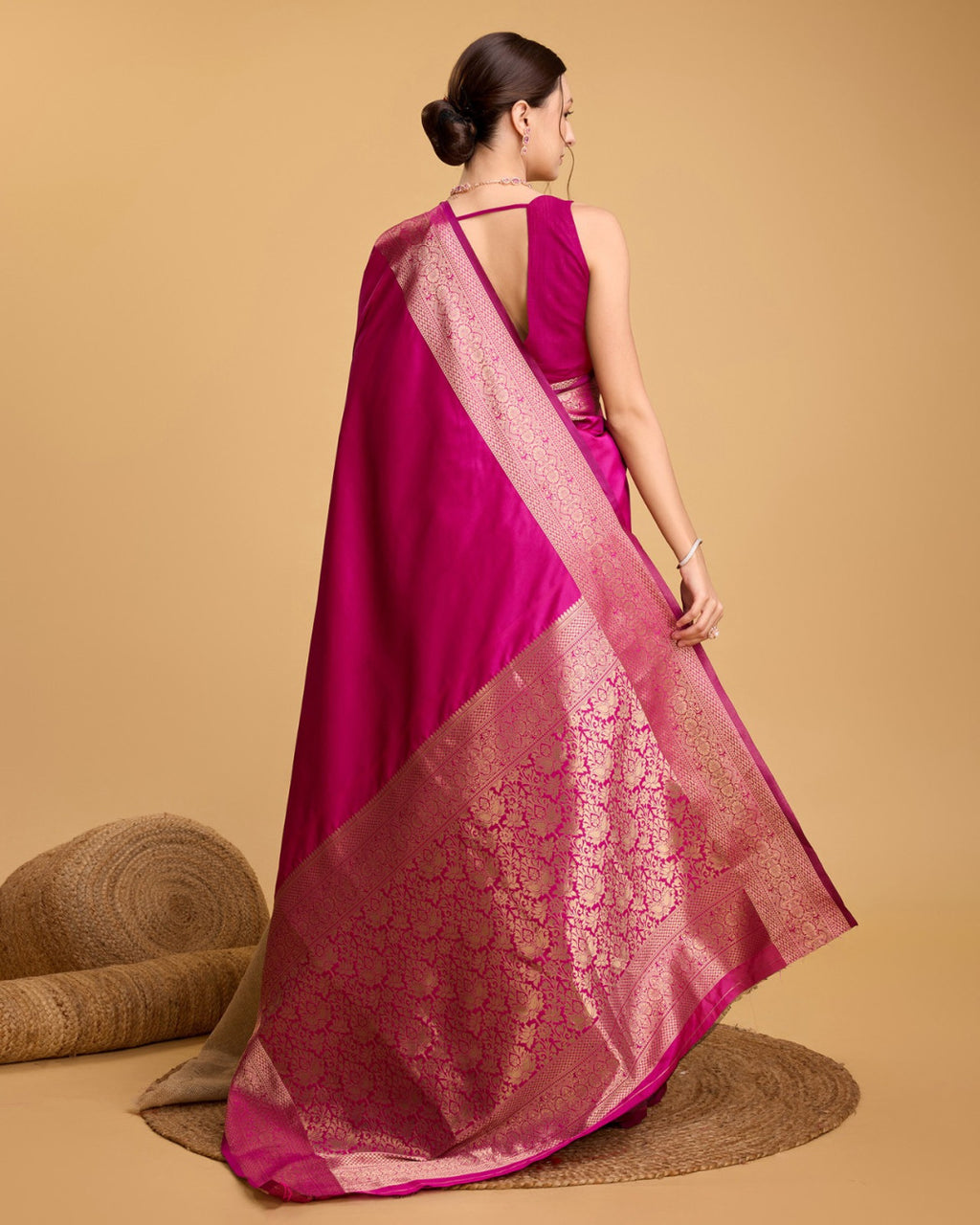 Soft Kanchipuram Silk Saree with Zari Weaving | Festive Wear