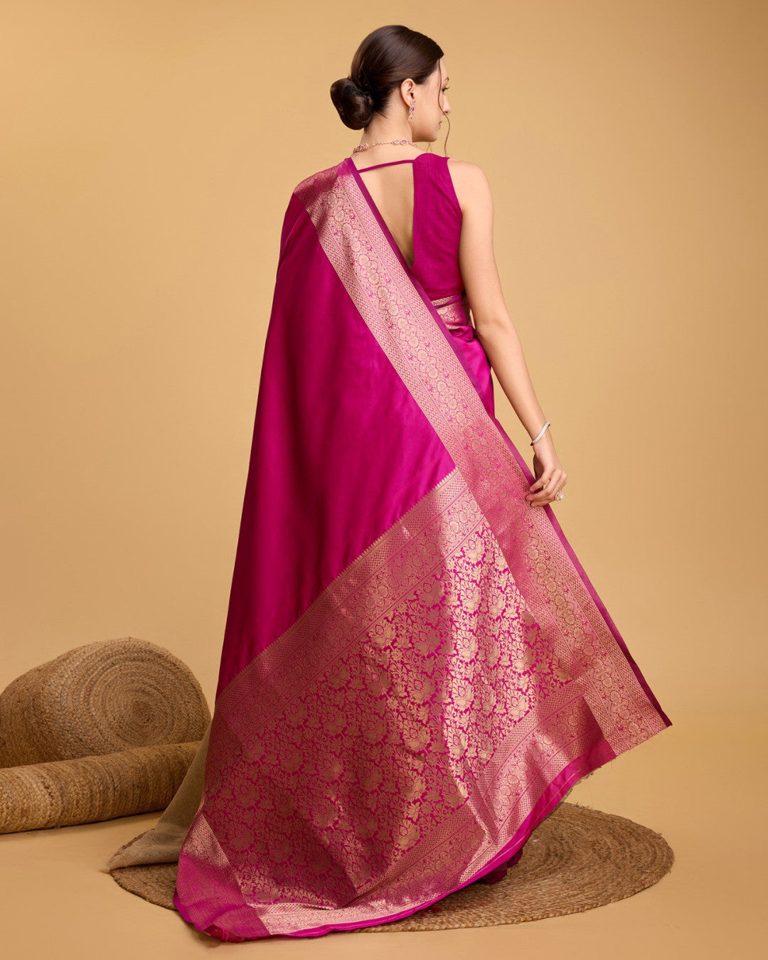 Soft Kanchipuram Silk Saree with Zari Weaving | Festive Wear